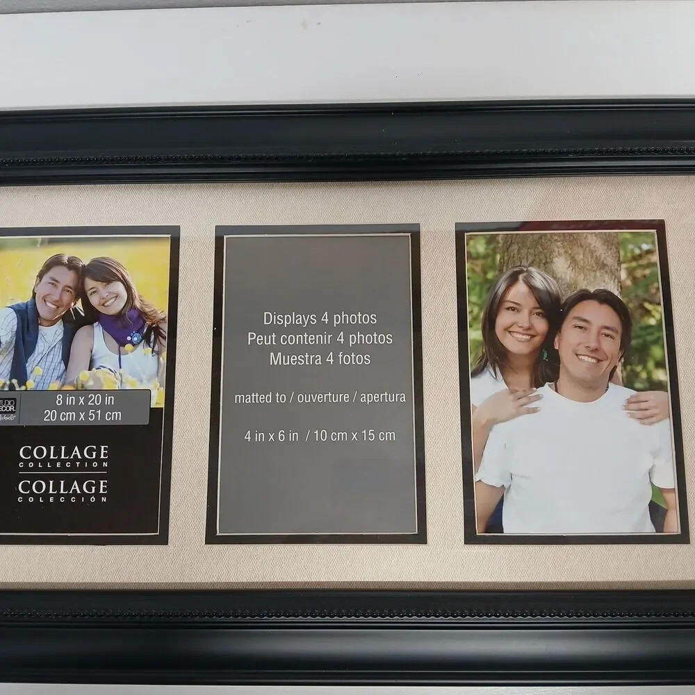 Studio Decor Espresso Brown Wood Photo Collage Picture Frame for 4x6 Photos